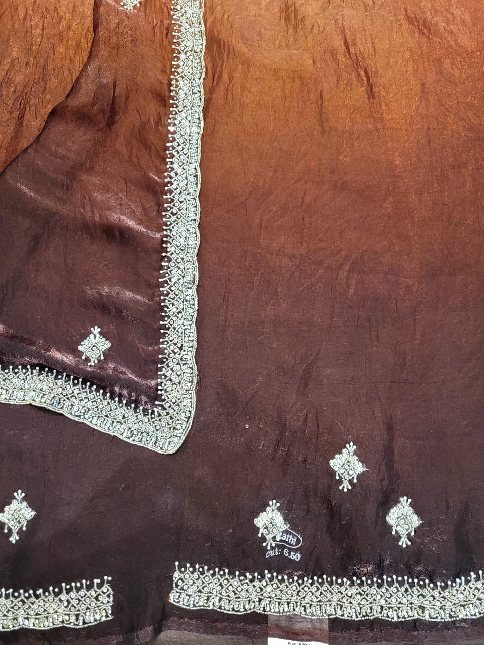 Dualtone2 Embriodered Saree TS008