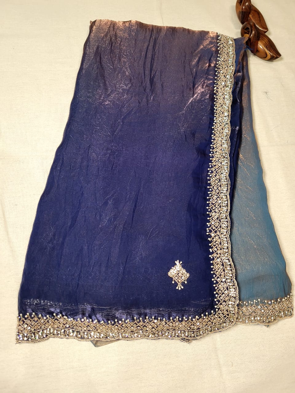 Dualtone3 Embriodered Saree TS008