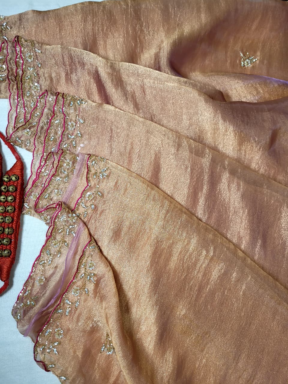 Pink Cutdanawork Saree TS010