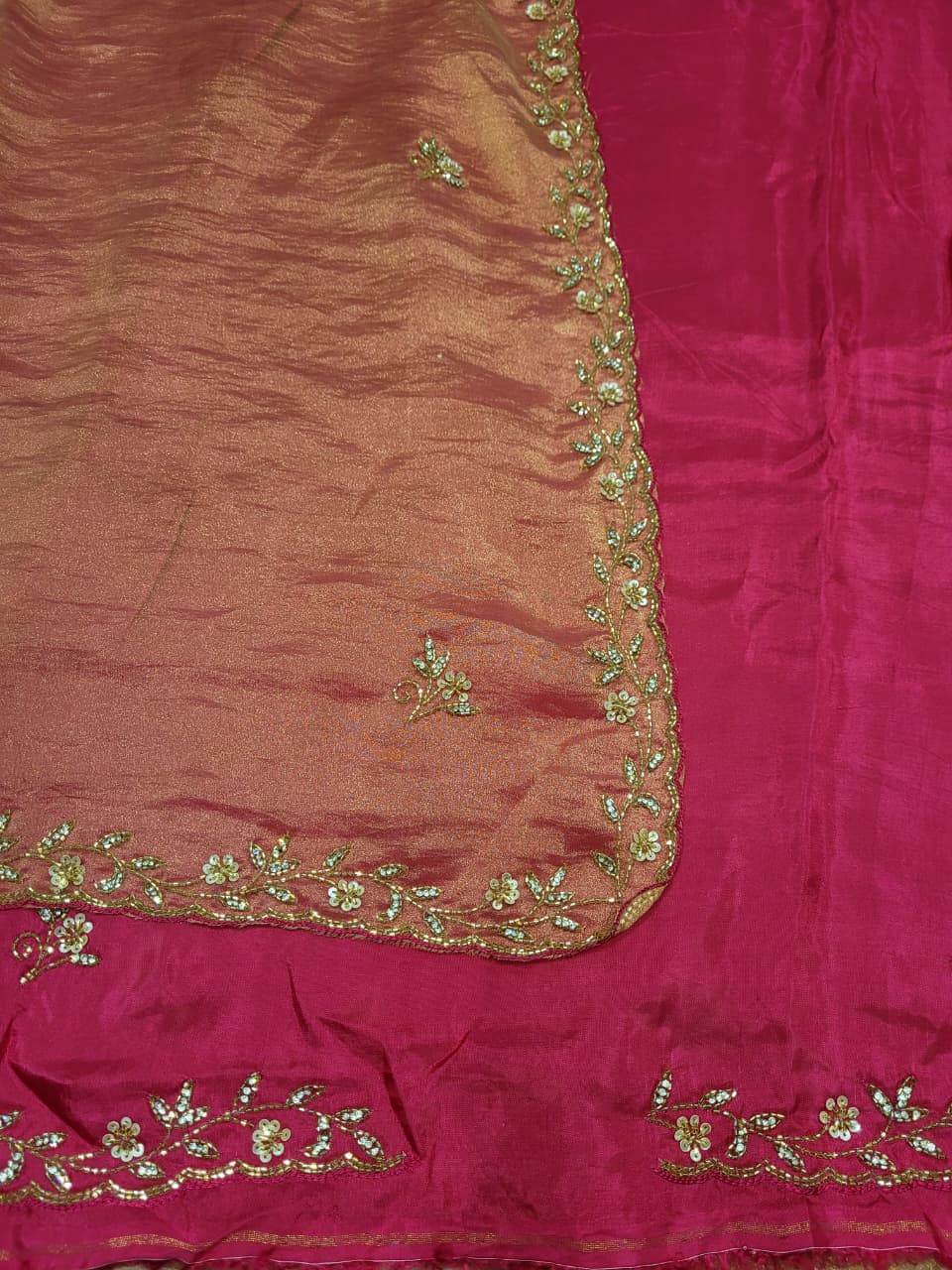Pink Cutdanawork Saree TS010