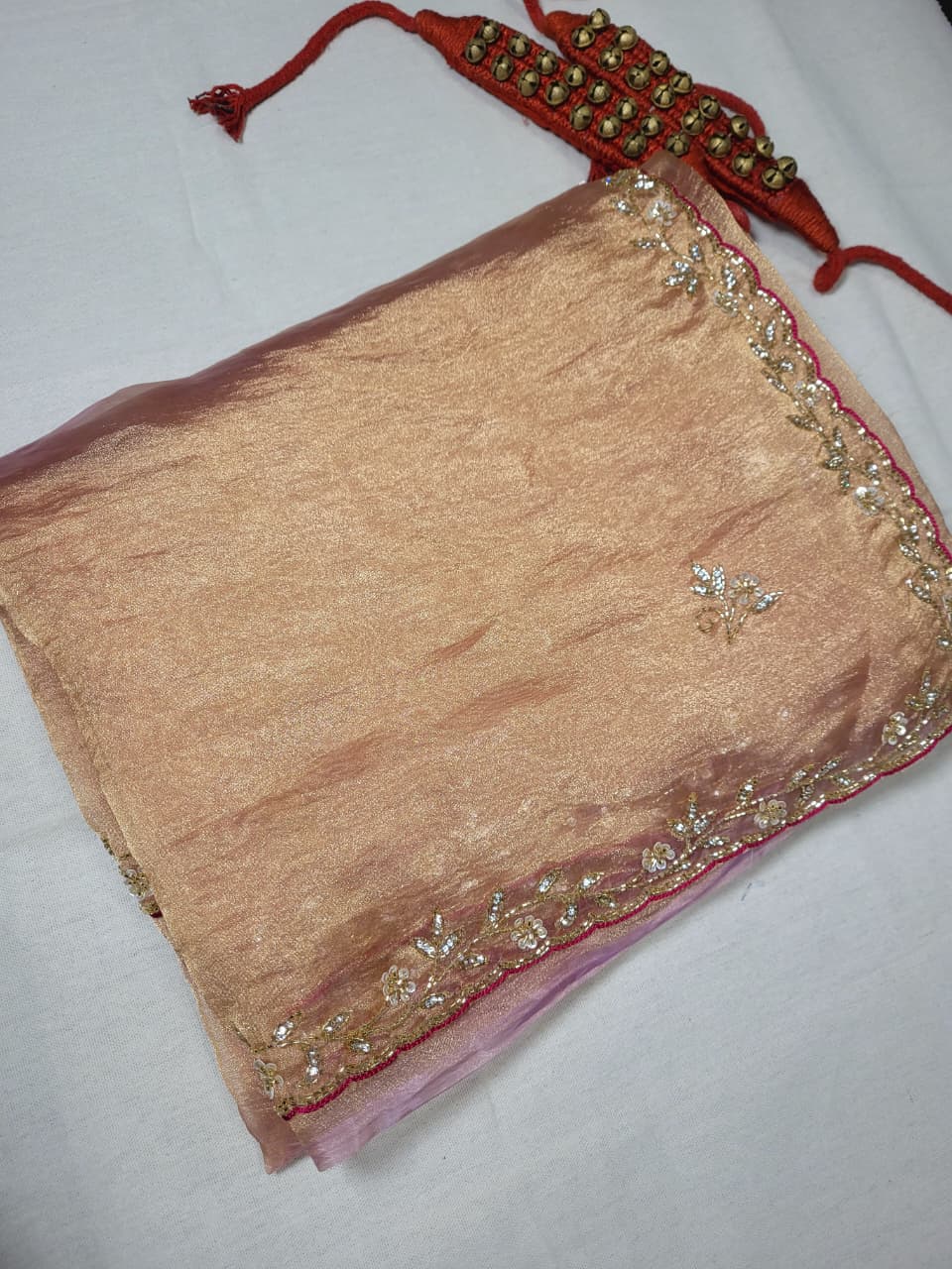 Pink Cutdanawork Saree TS010