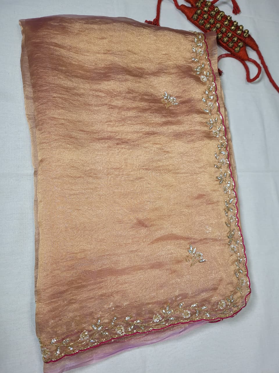 Pink Cutdanawork Saree TS010