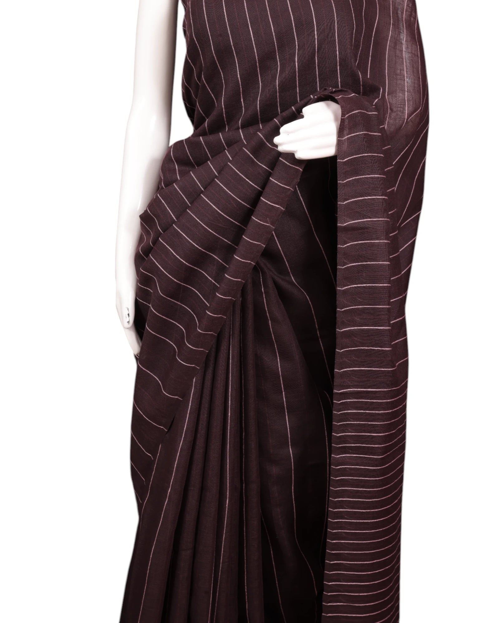 Brown Leher Cotton Saree