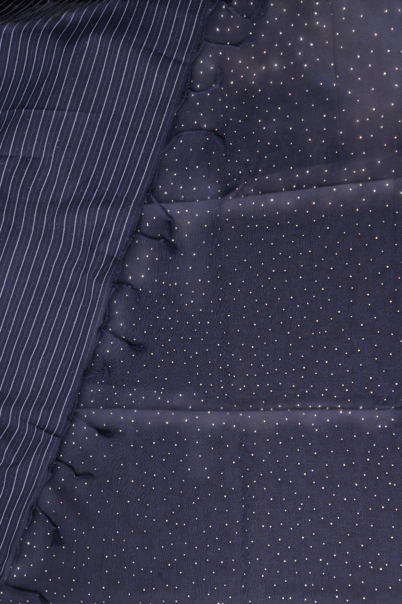 Blue Leher Cotton Saree