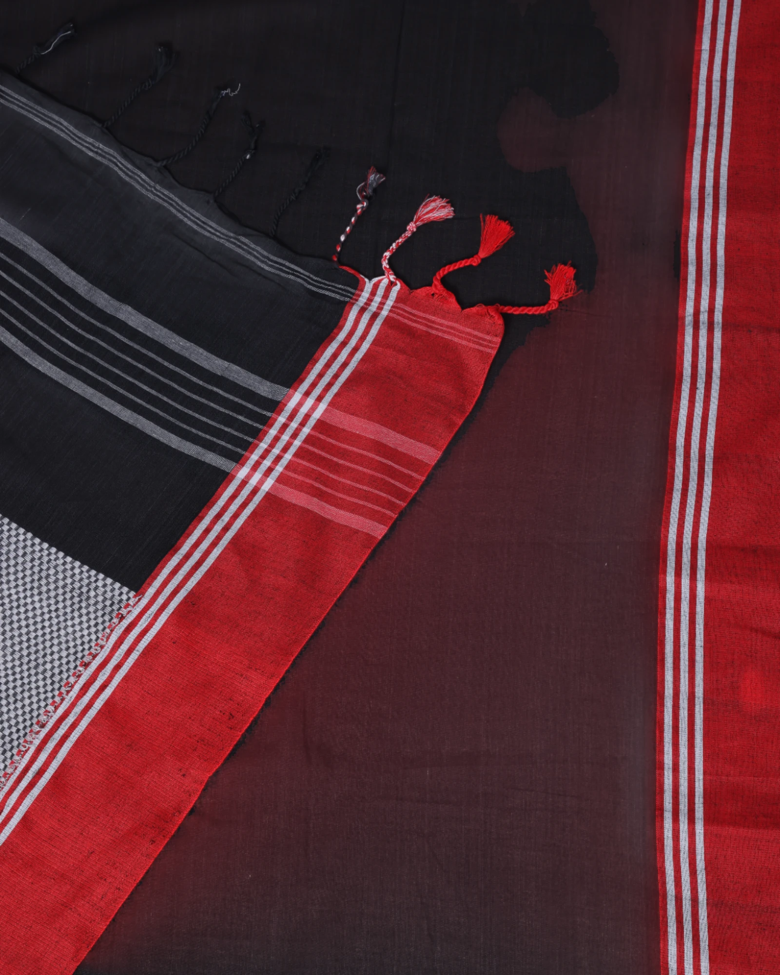 Black Karni Linen Saree