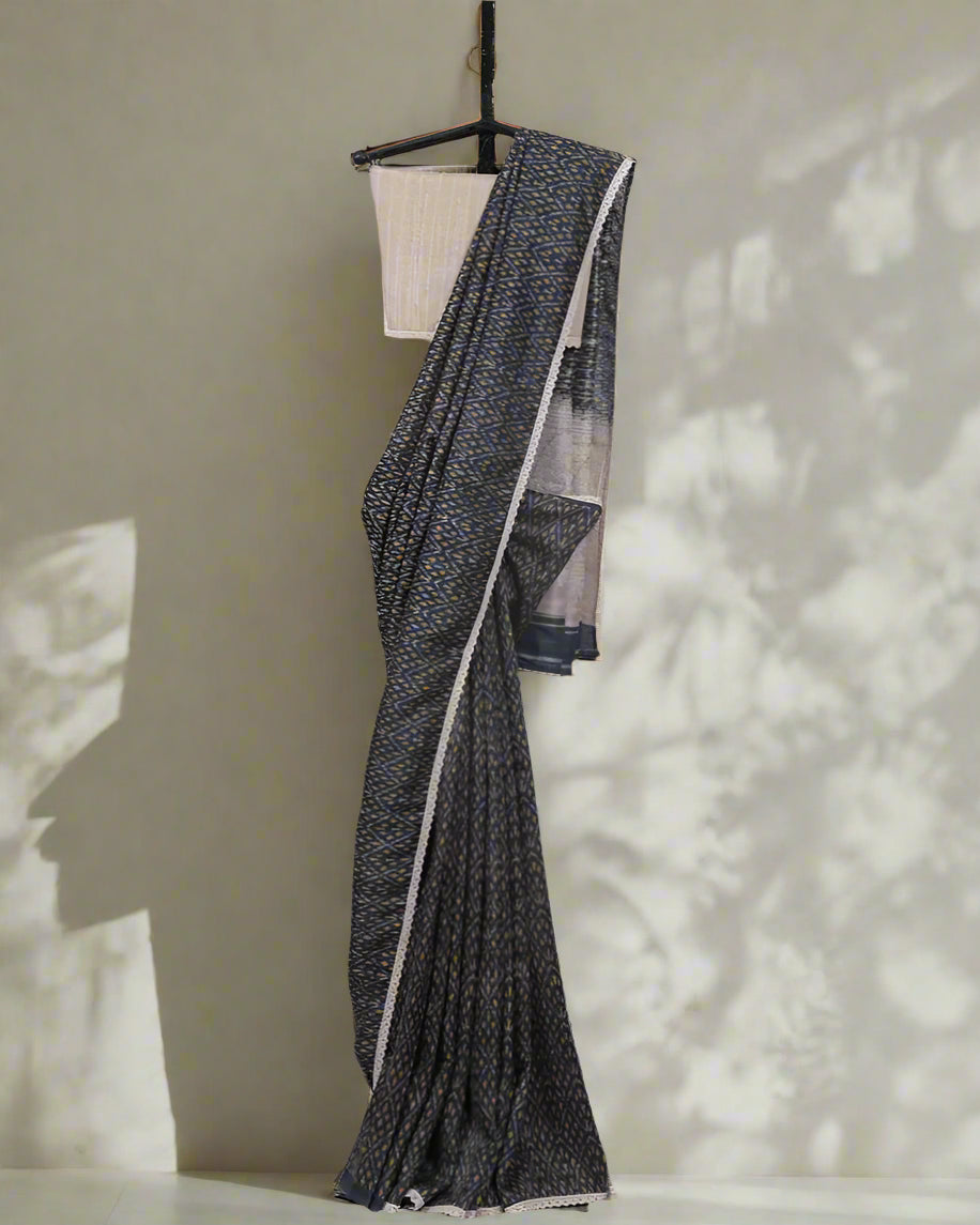 Carbon Madhavi Tussar Saree