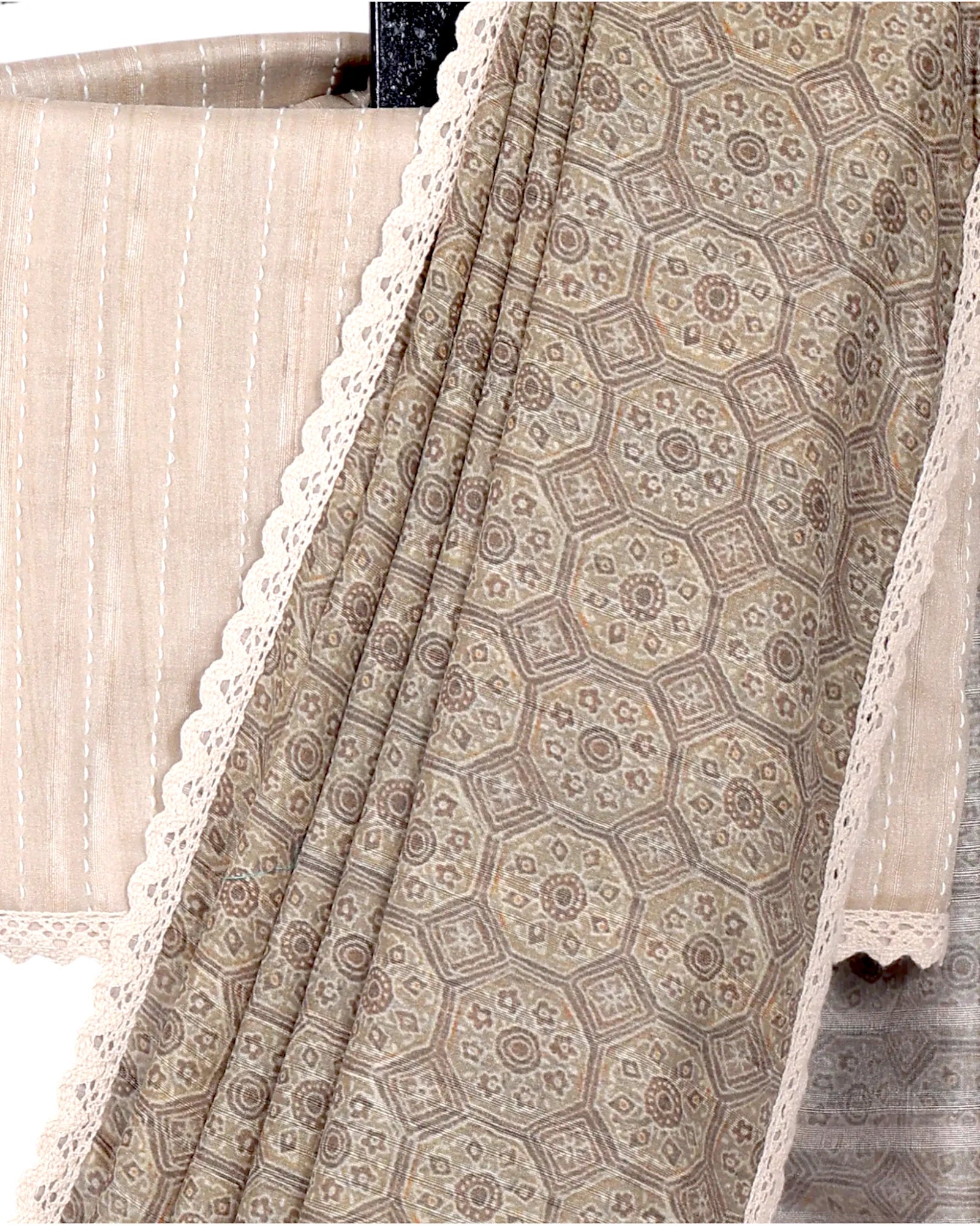 Olive Madhavi Tussar Saree