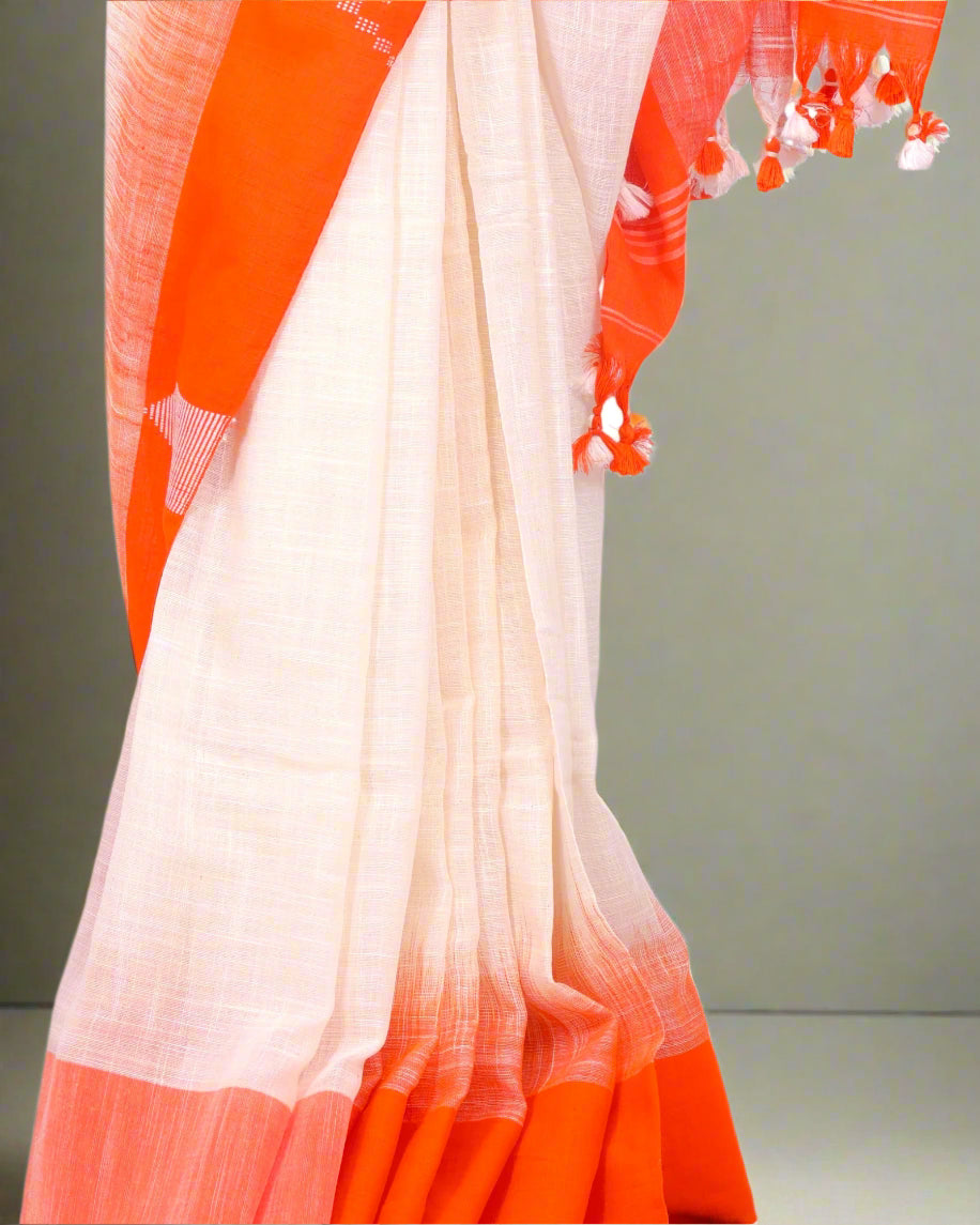 Beige Aparna Cotton Saree