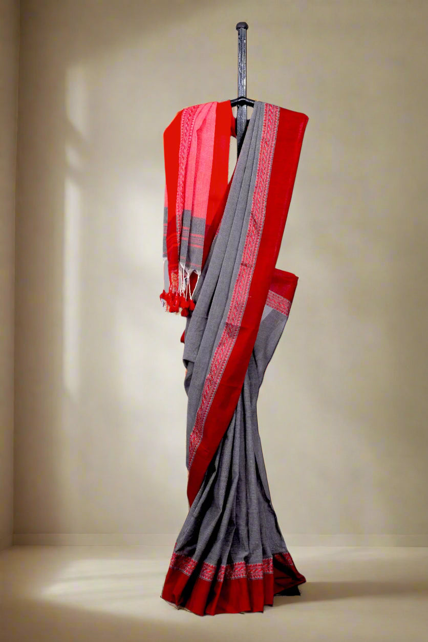 Grey Avantika Cotton Saree
