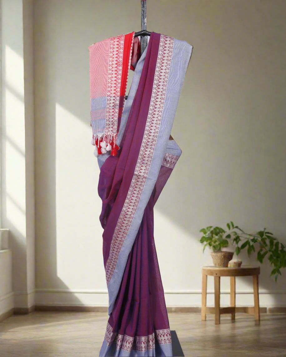 Purple Avantika Cotton Saree