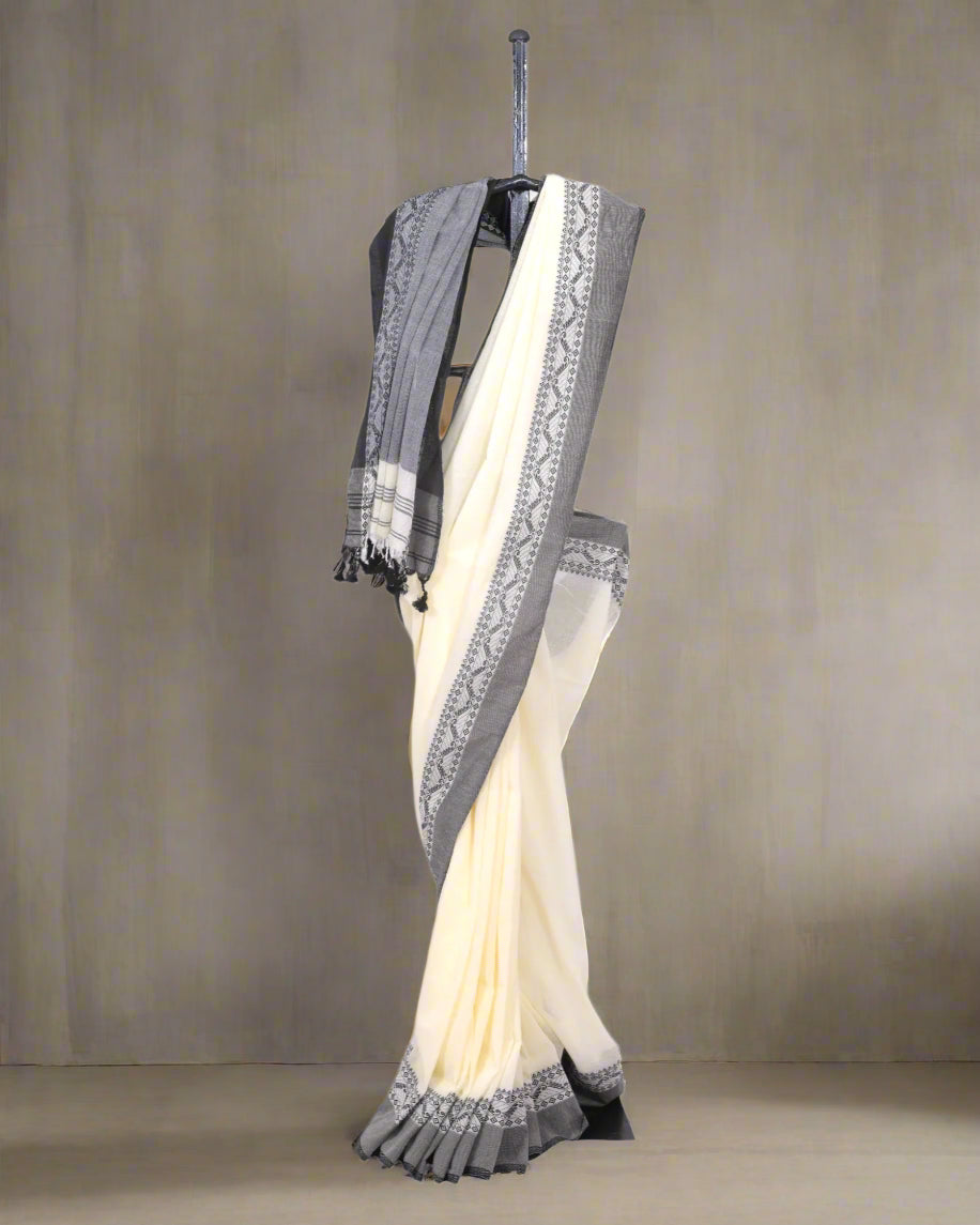 Cream Avantika Cotton Saree