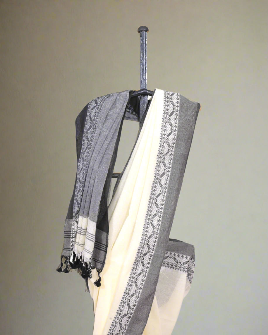 Cream Avantika Cotton Saree