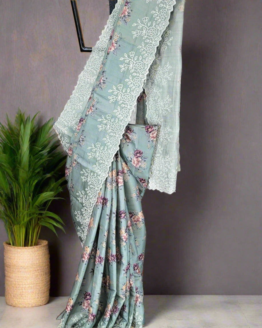 Mint Anaya Tussar Saree