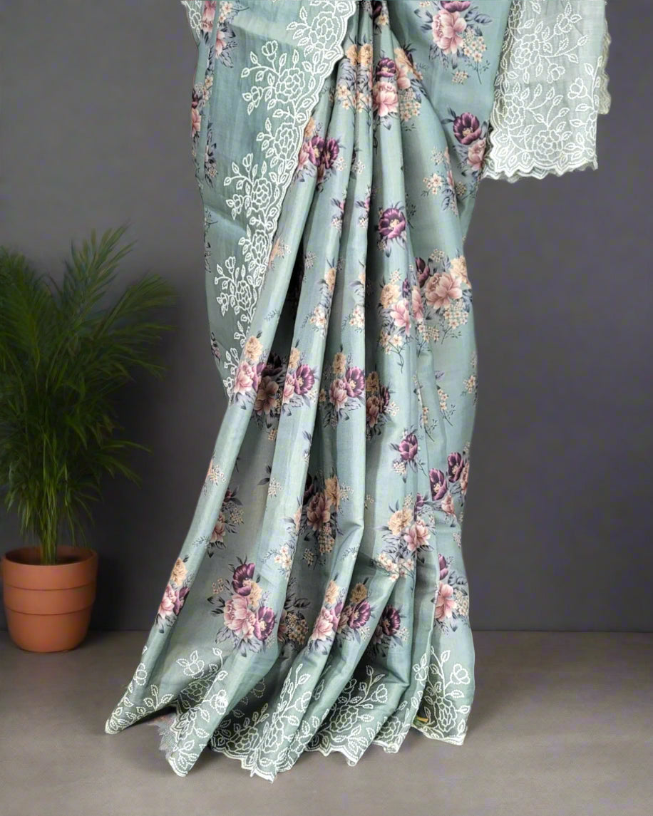 Mint Anaya Tussar Saree