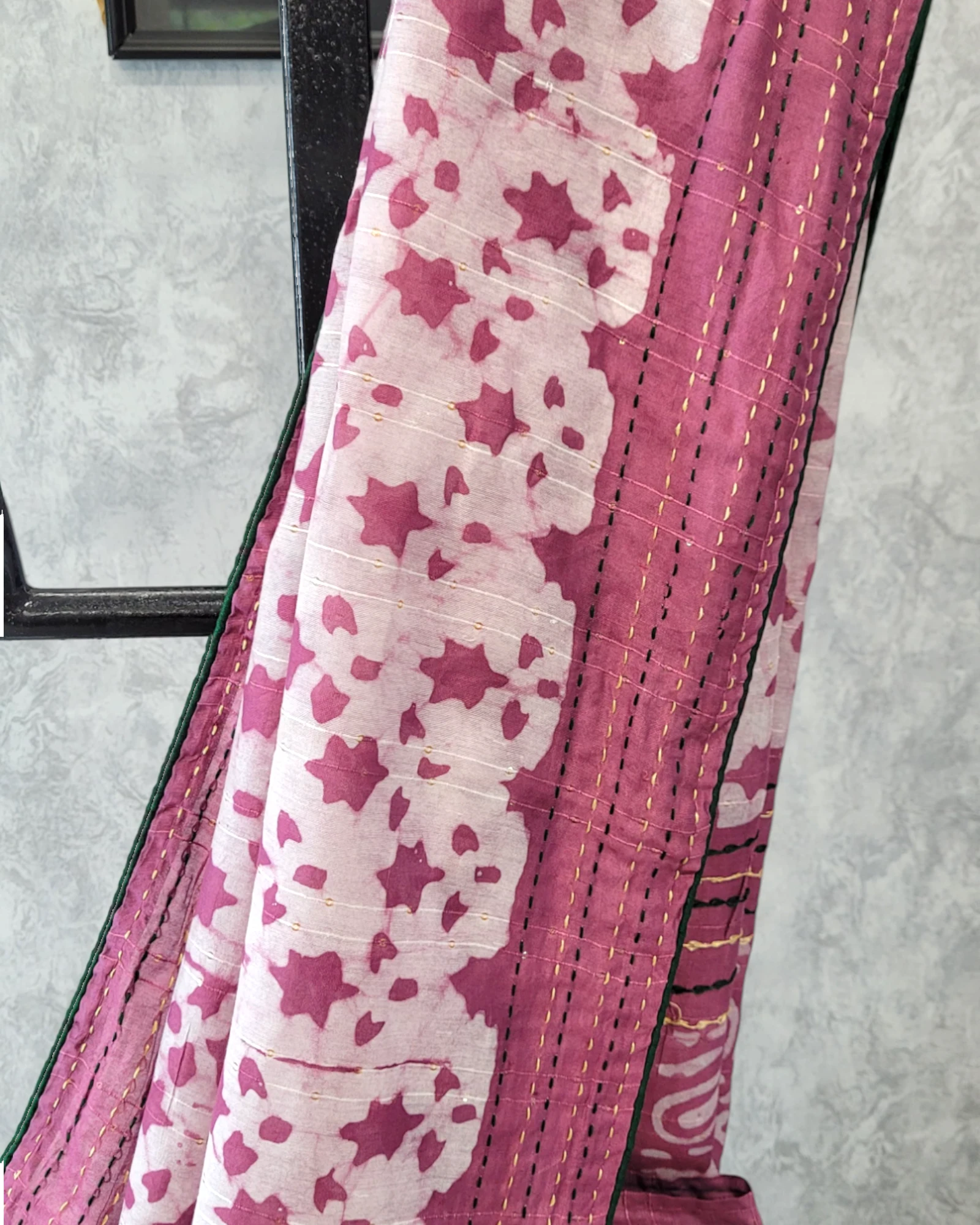 Mulberry Gulabi Cotton Saree