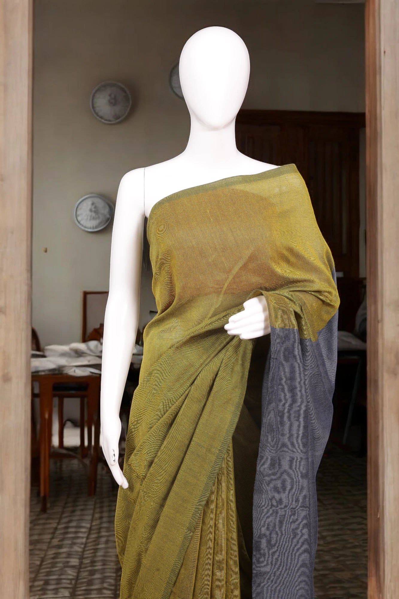 Mustard Kushi Saree