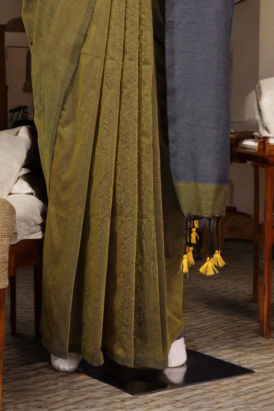 Mustard Kushi Saree
