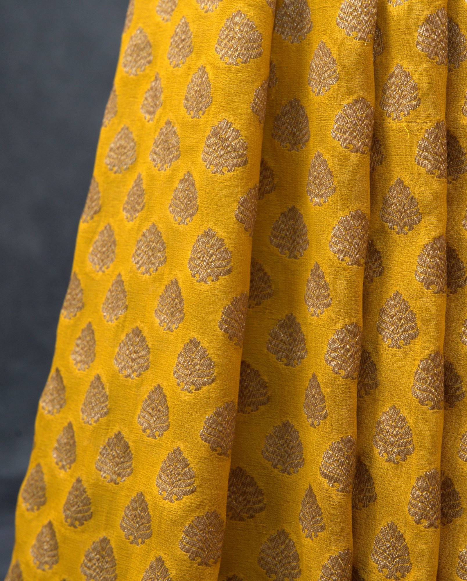 Yellow Vanya Banarasi Georgette Saree