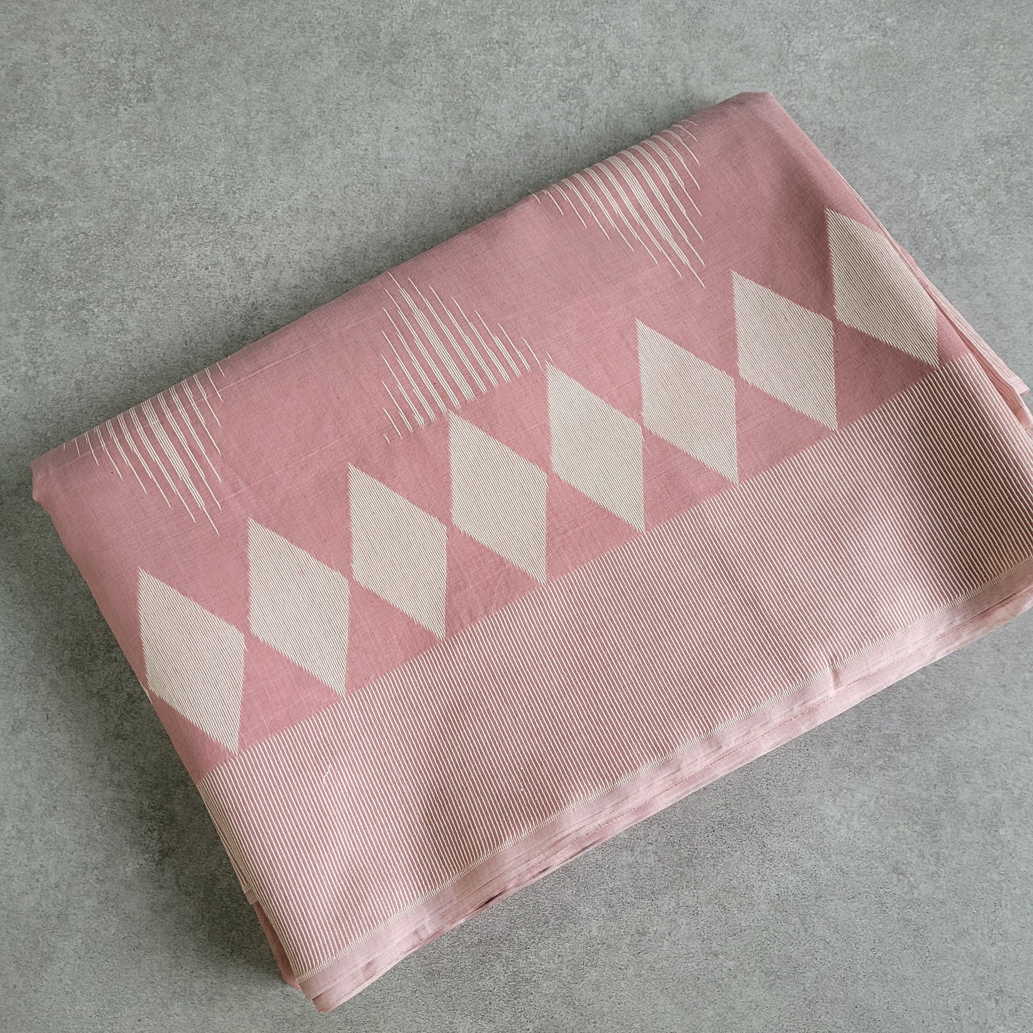 Pink Kesar Cotton Saree