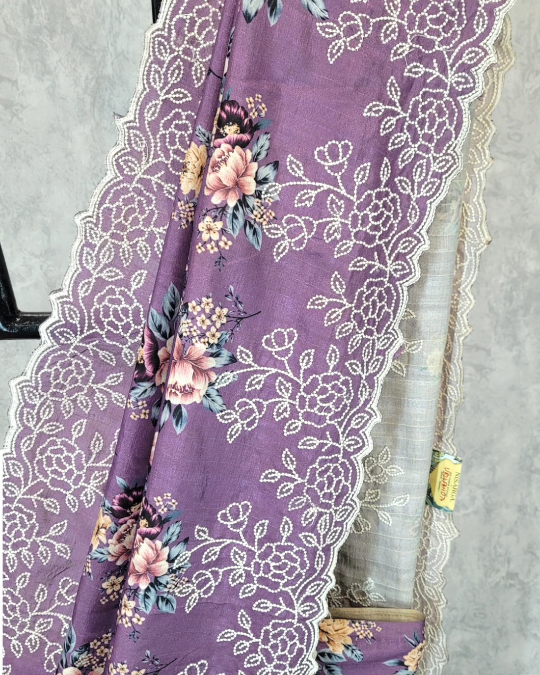 Purple Anaya Tussar Saree