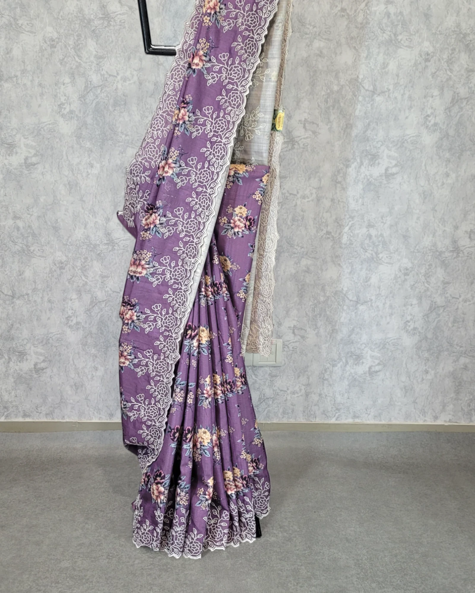 Purple Anaya Tussar Saree