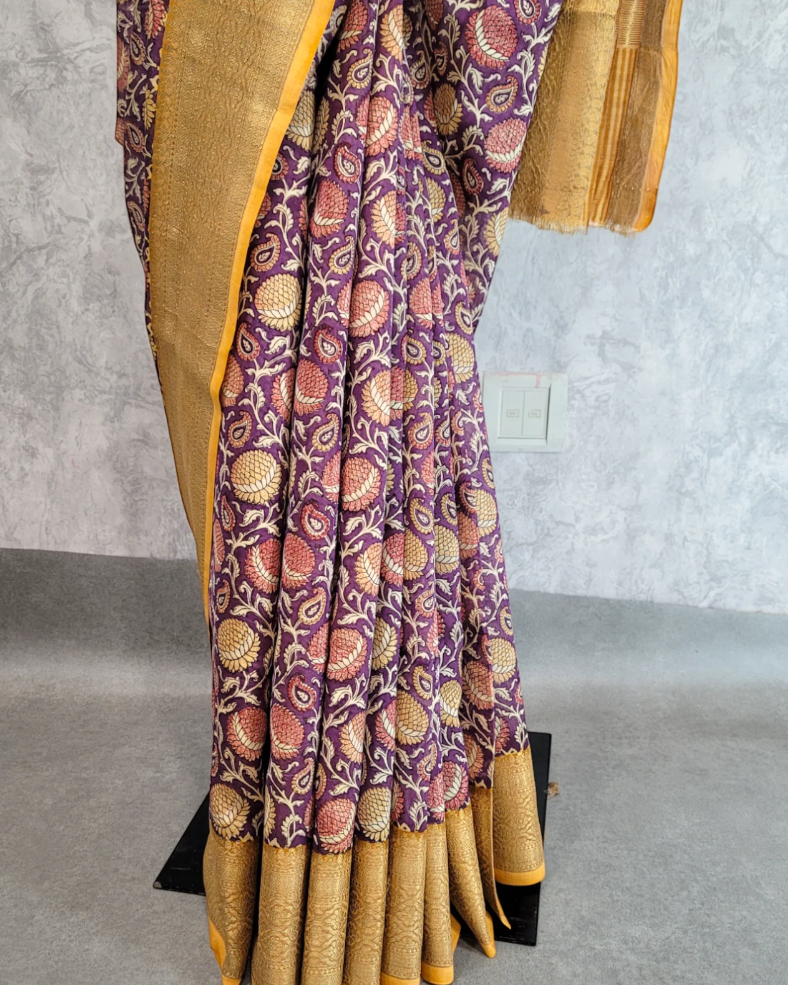 Purple Meher Chanderi Saree