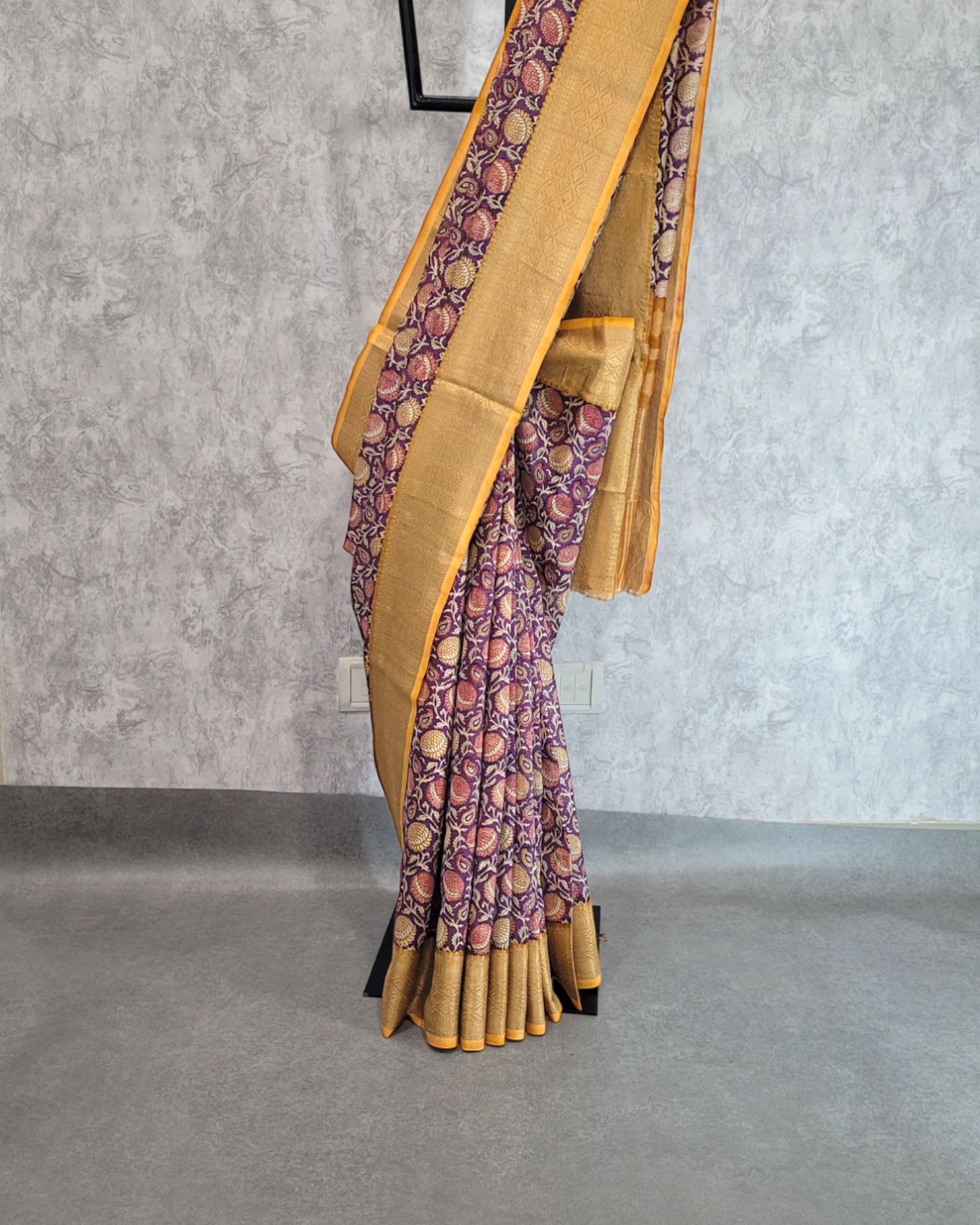Purple Meher Chanderi Saree