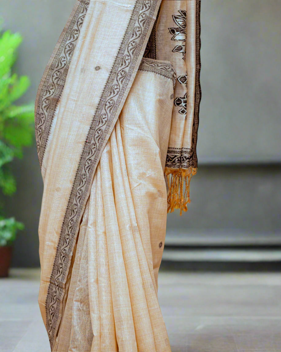 Brown Ishita Cotton Saree