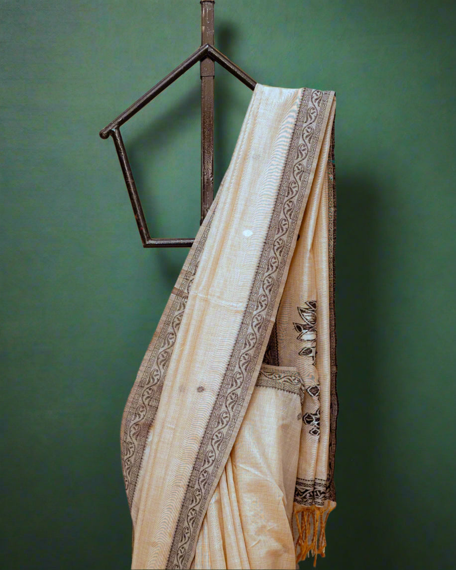 Brown Ishita Cotton Saree