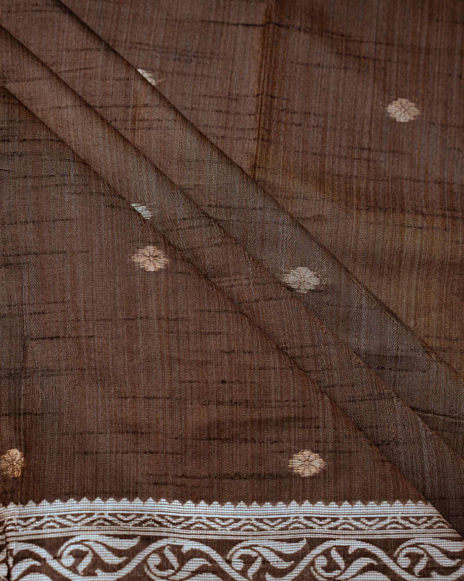 Brown Ishita Cotton Saree