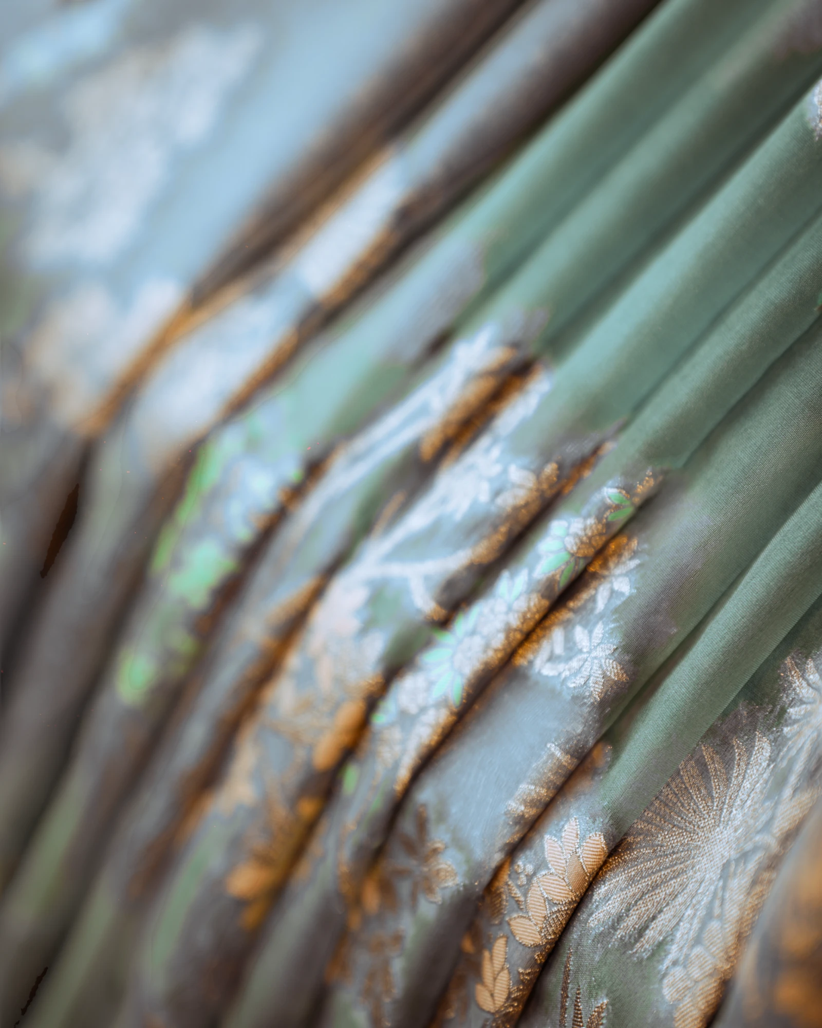 Slate Bhavna Banarasi Organza Saree