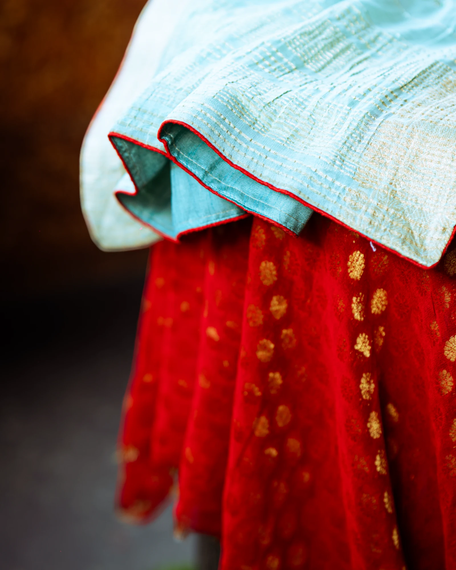 Mint Bahaar Banarasi Georgette Saree