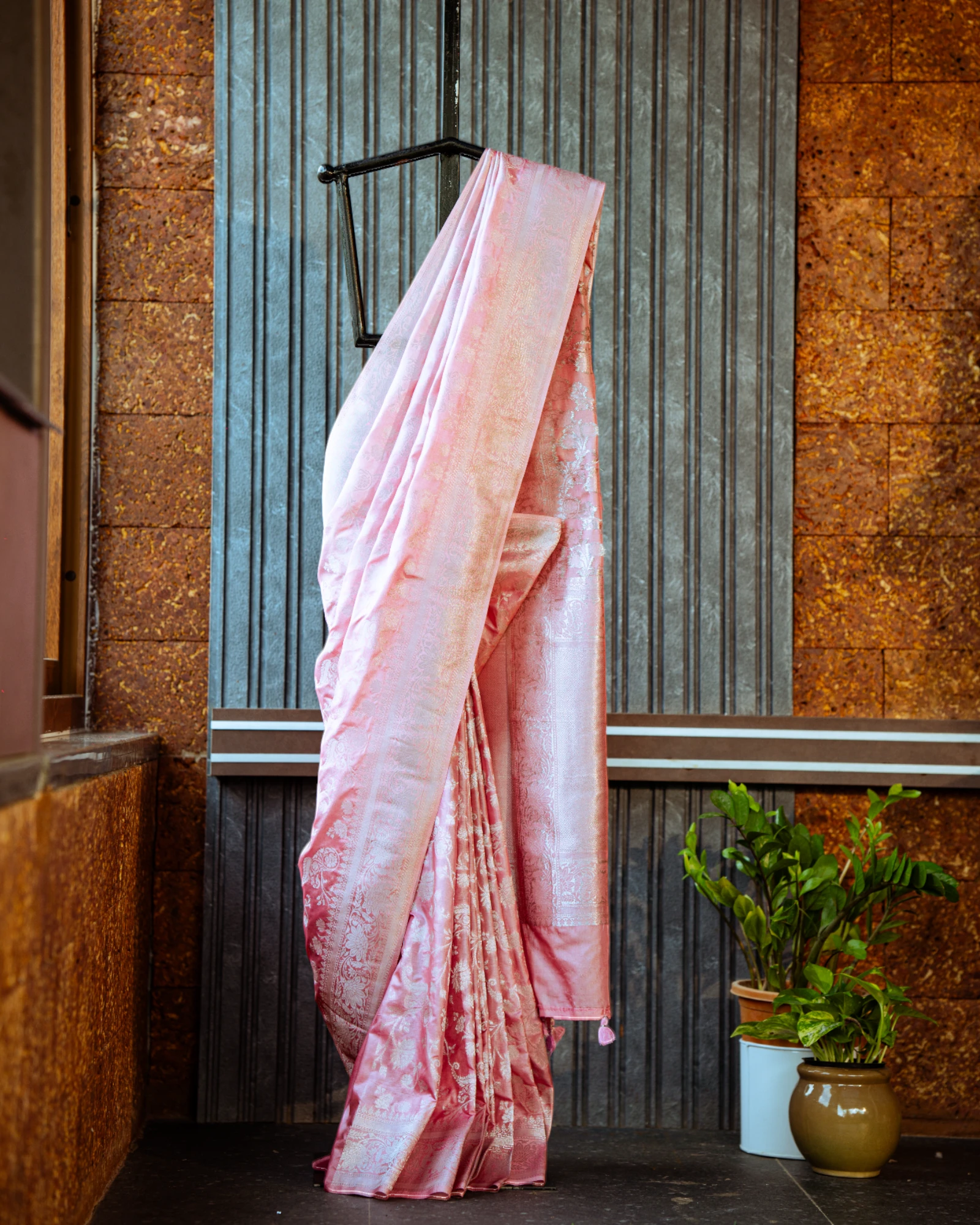 Pink Adira Banarasi Saree