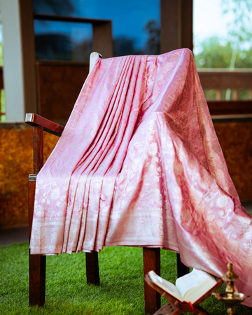 Pink Adira Banarasi Saree