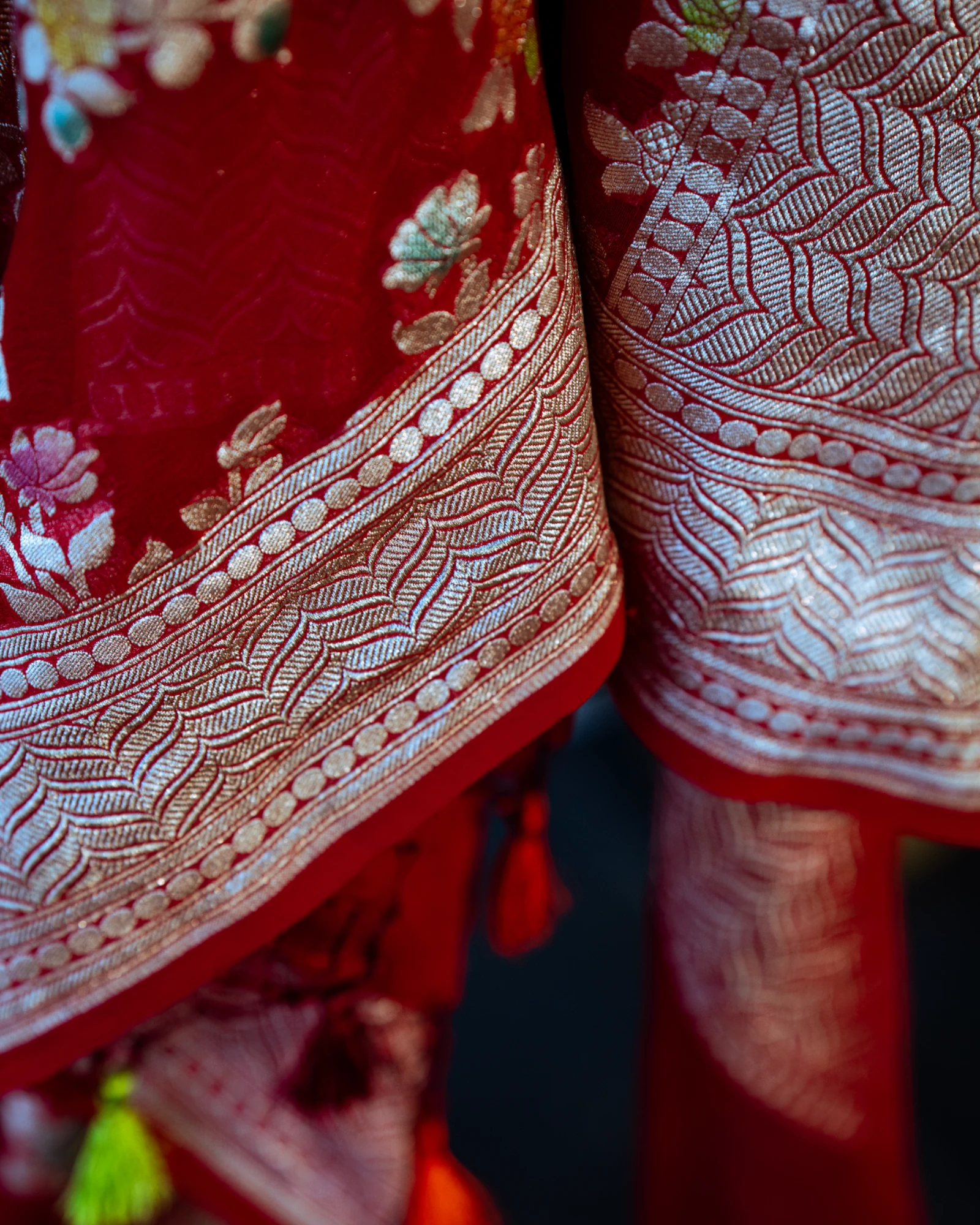 Maroon Vanya Banarasi Georgette Saree