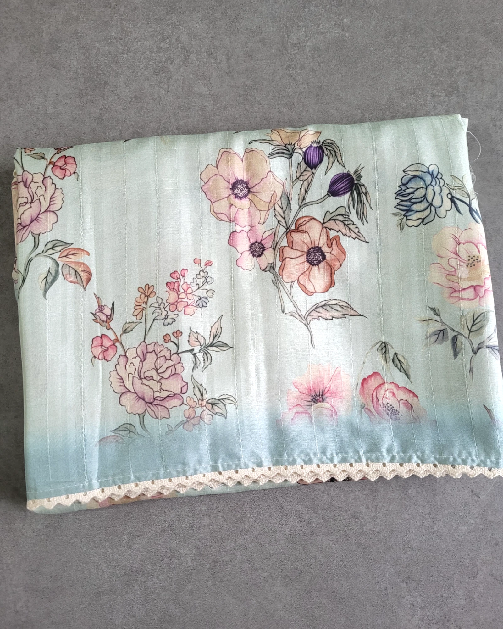 Blue Kusum Tussar Saree