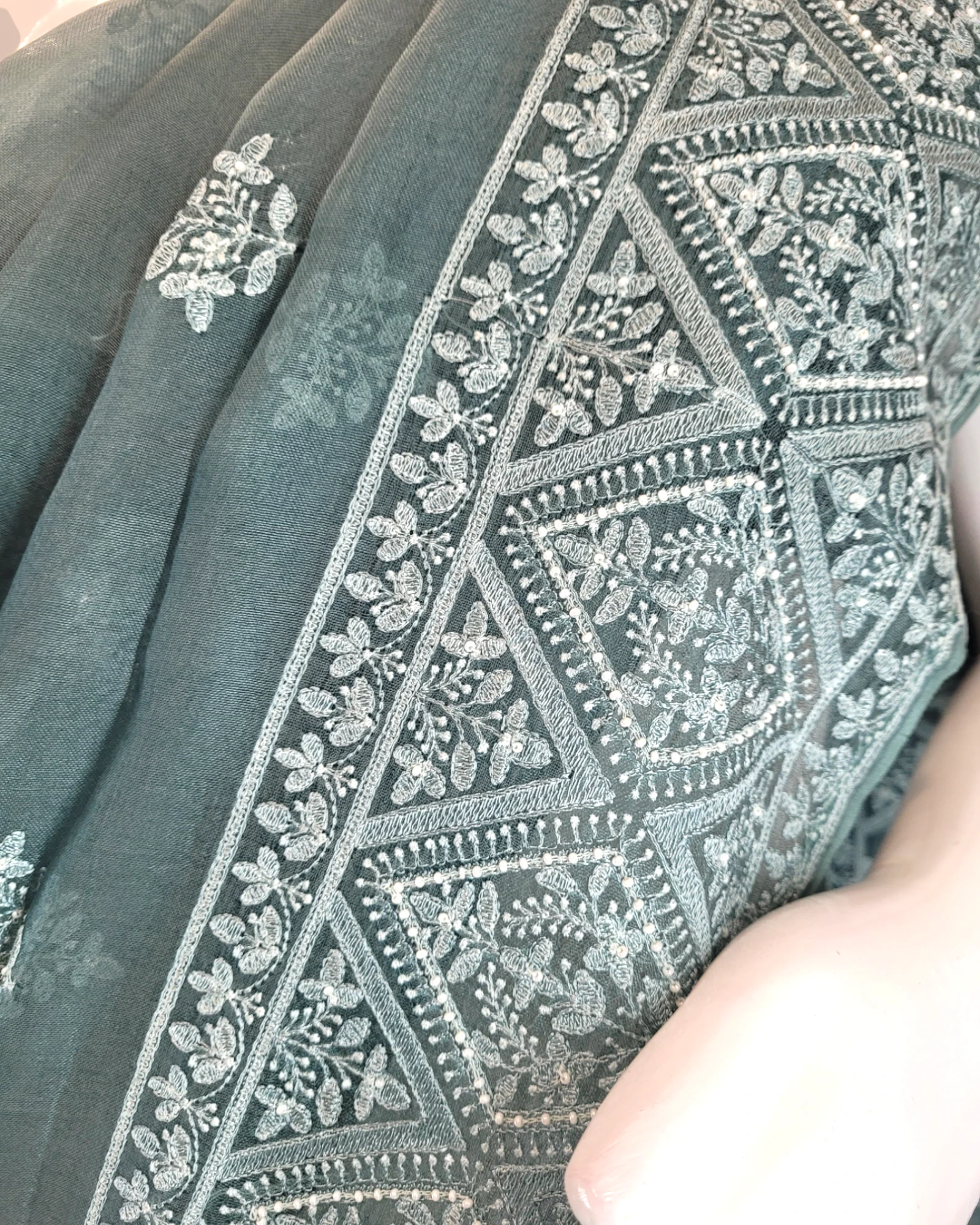 Slate Pari Organza Saree