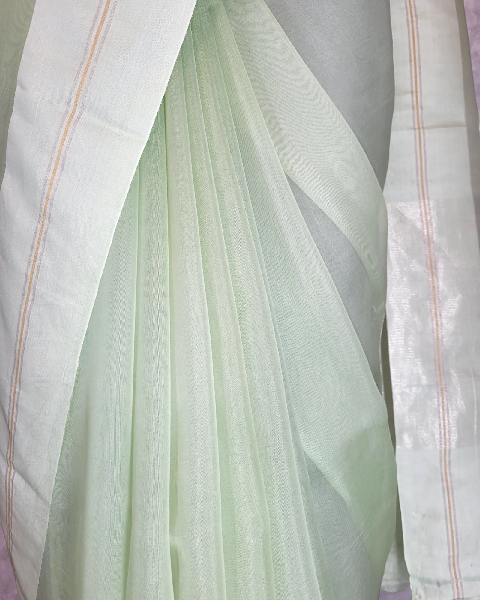 Pista Pari Organza Saree