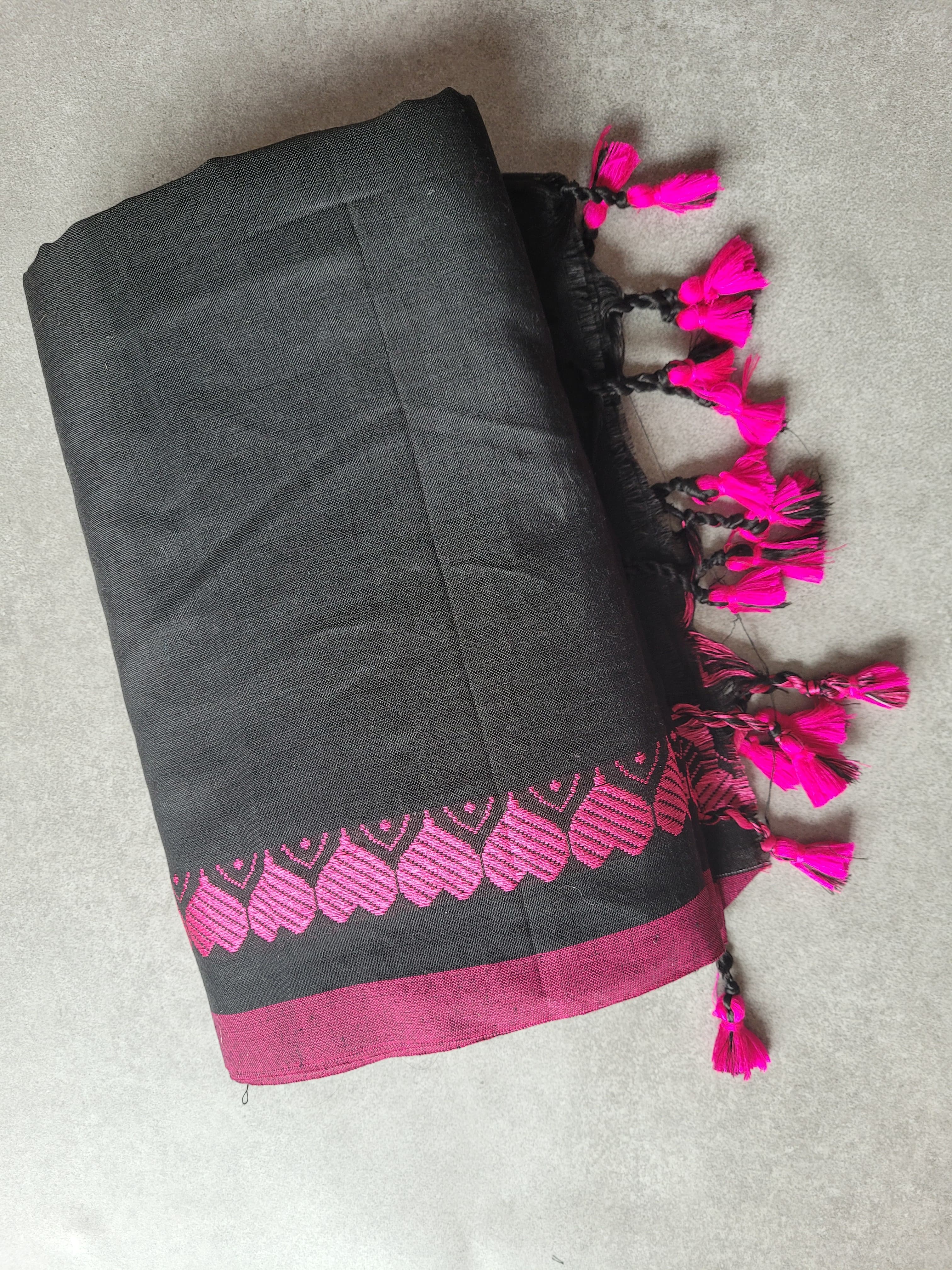 Black2 Hridaya Cotton Saree