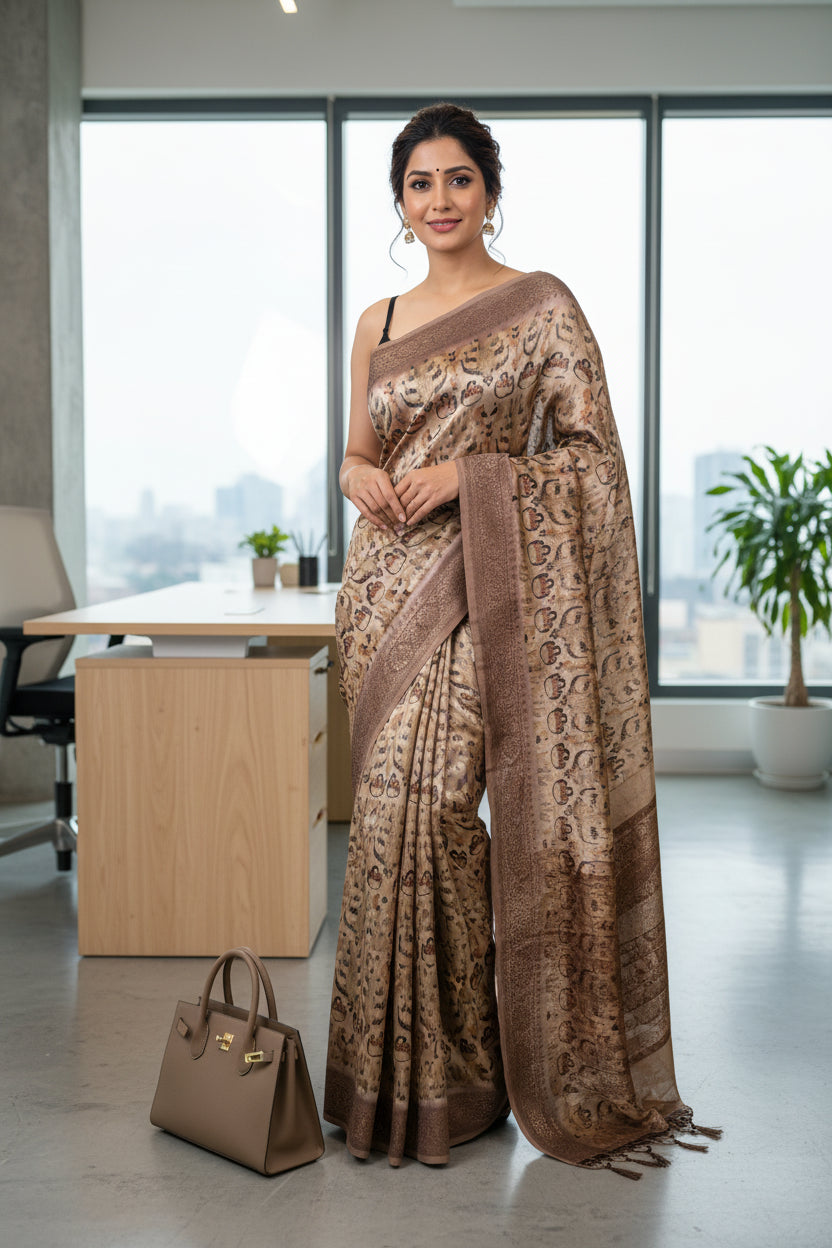 Pearl Shakti digital saree