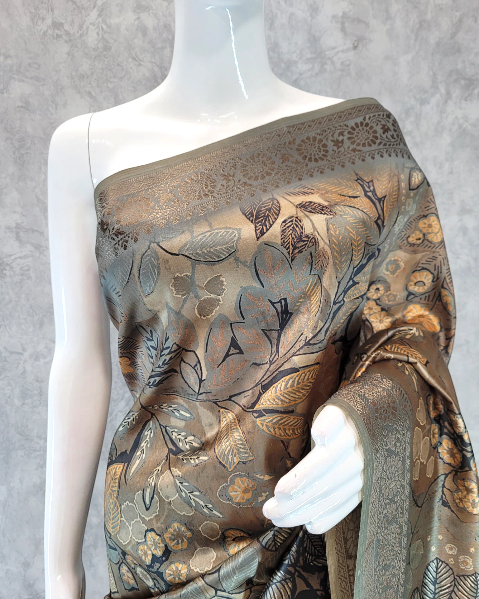 Mocha Shakti Digital Saree