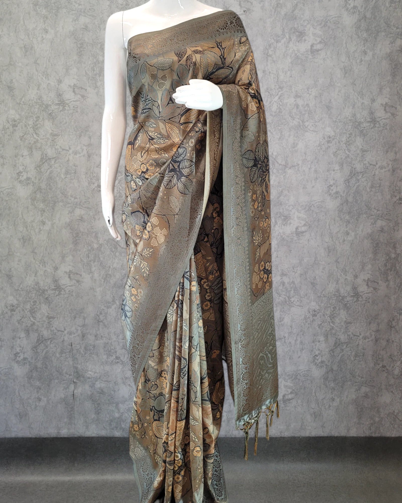 Mocha Shakti Digital Saree