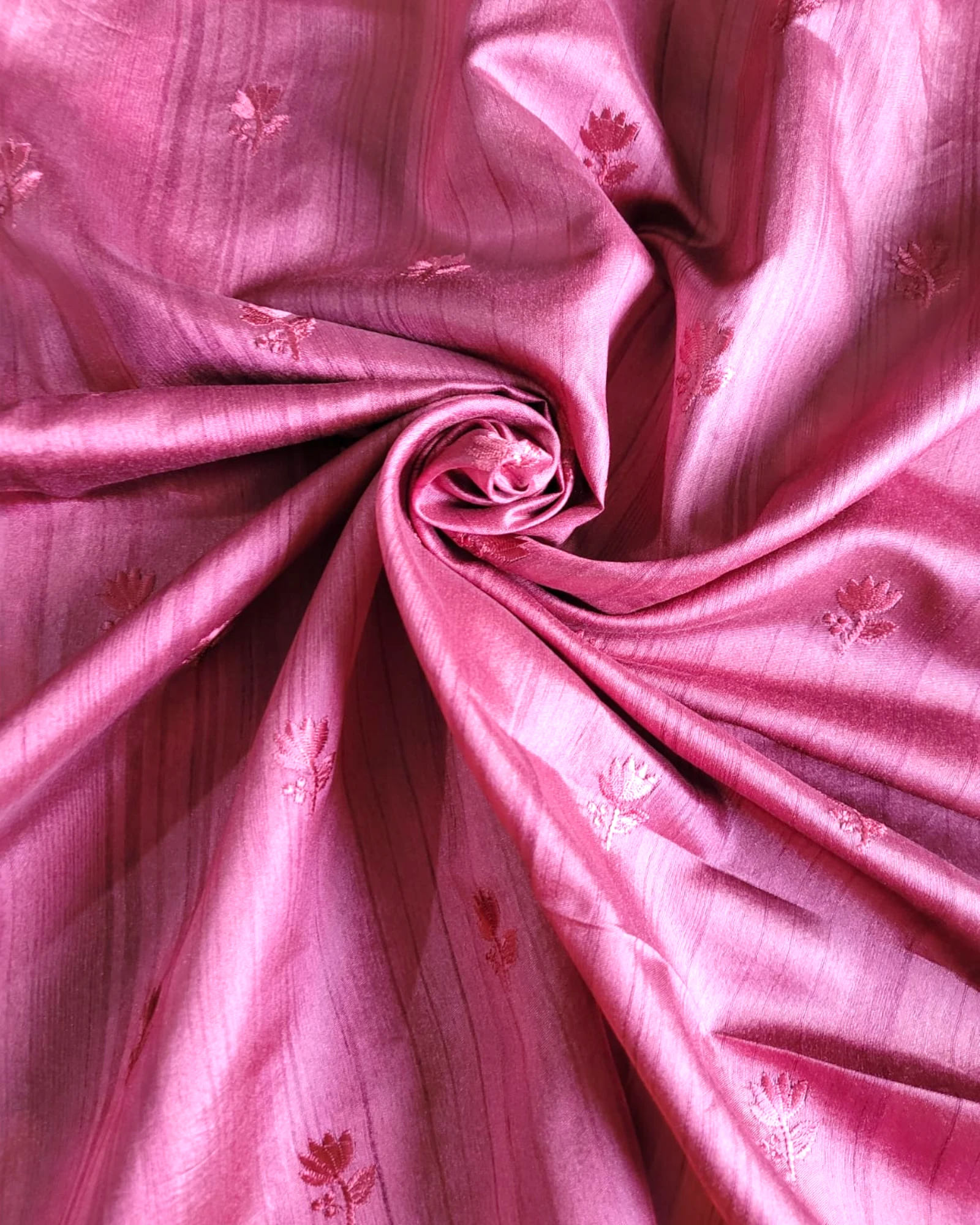 Maroon Mahi Tussar Saree