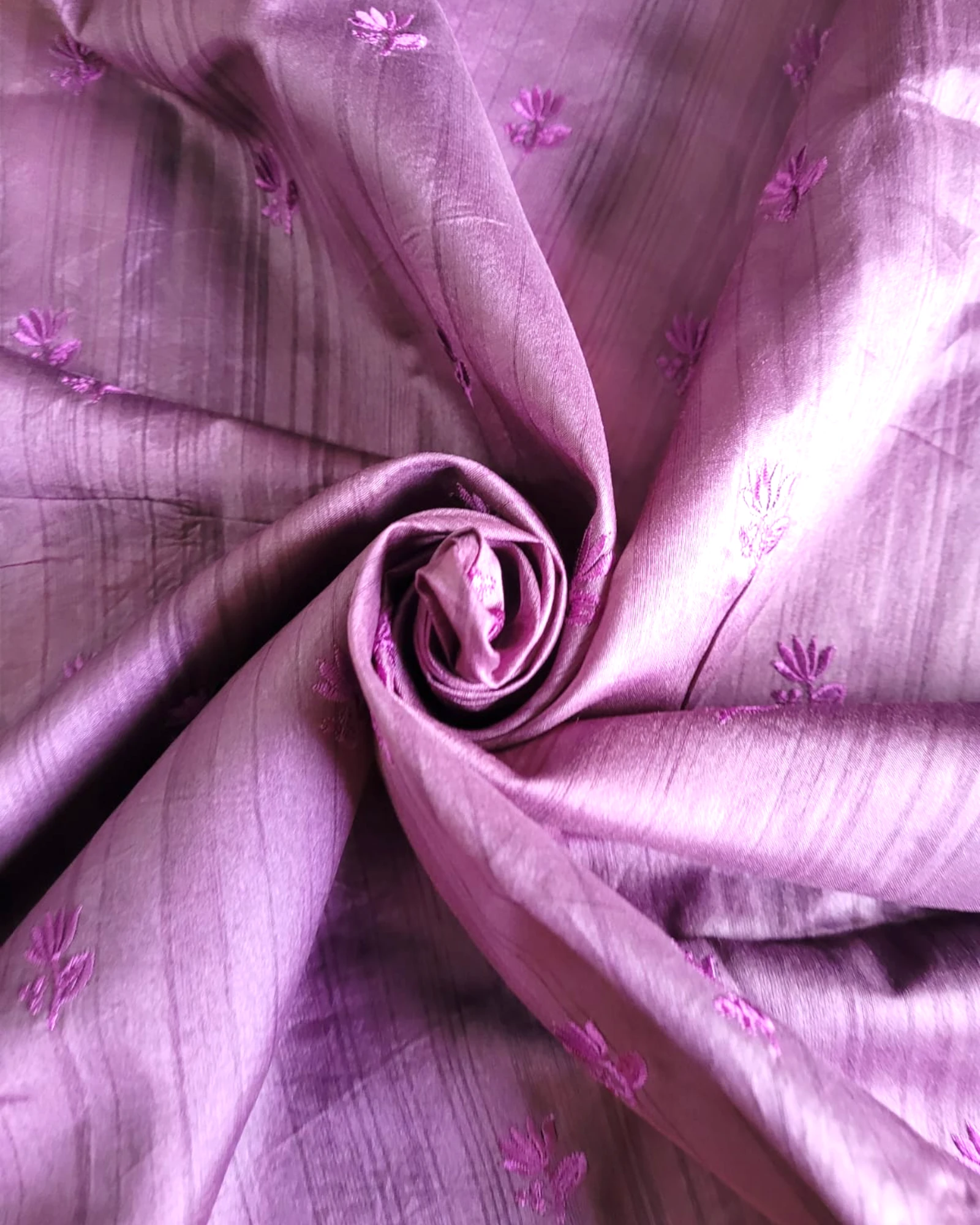 Purple Mahi Tusssar saree