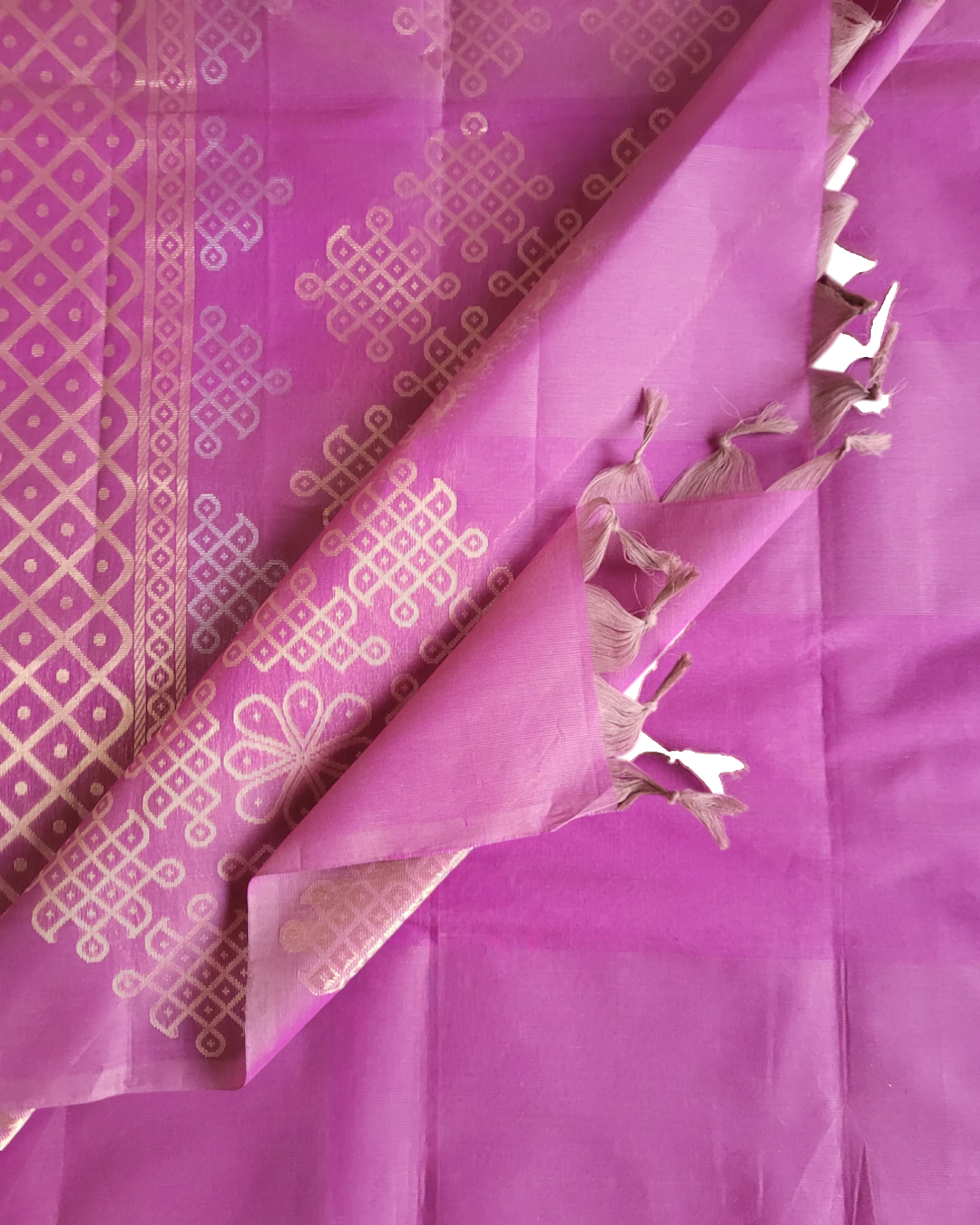Purple Harini Cotton Saree