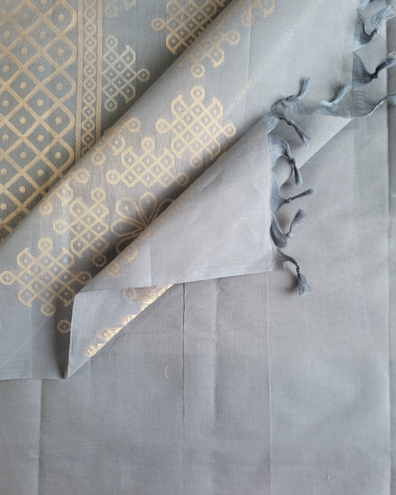 Grey Harini Cotton Saree