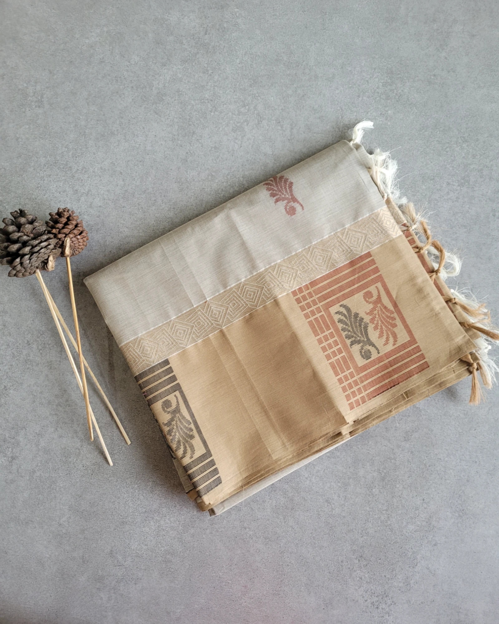 Sepia Harini Cotton Saree