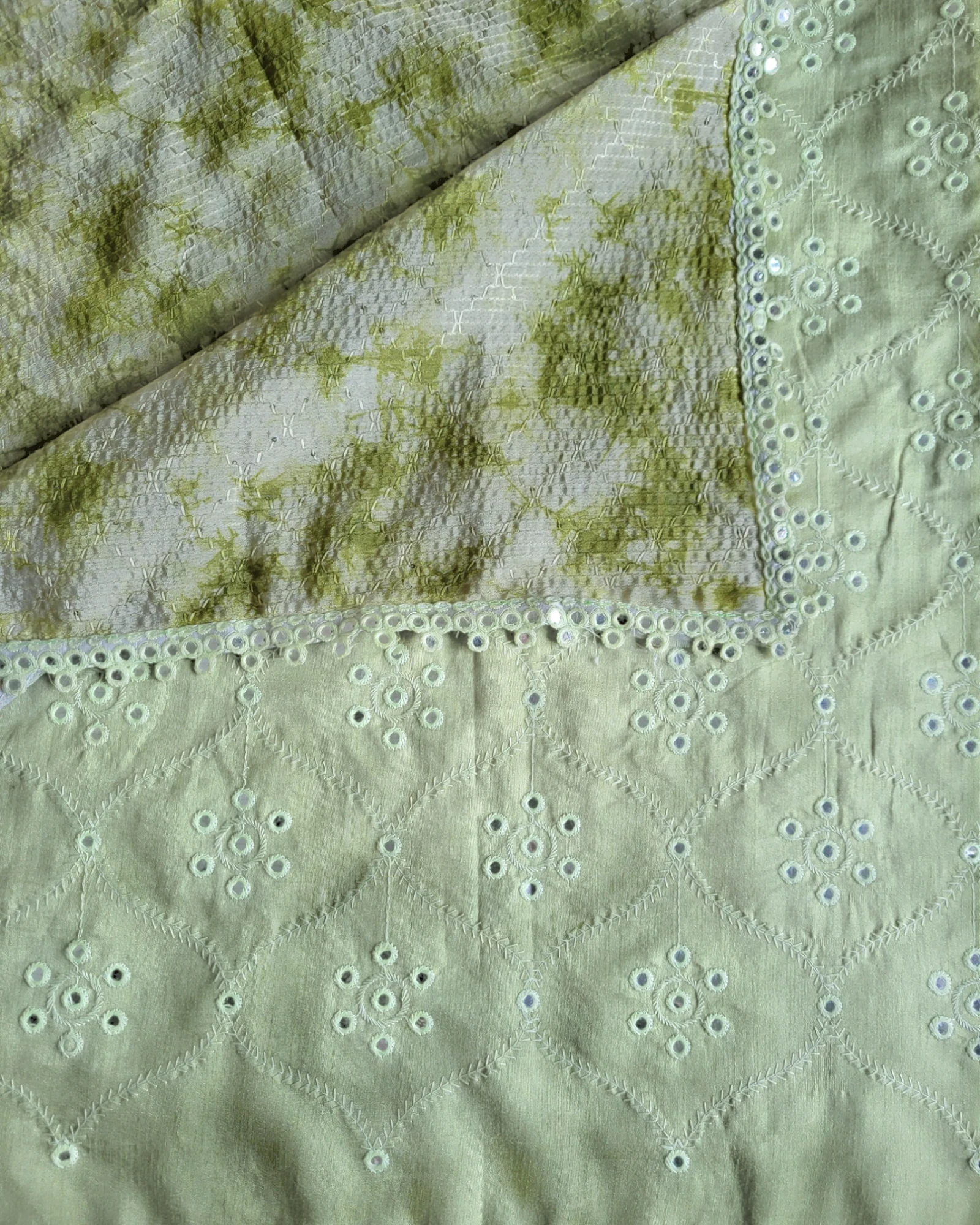 Green Anita Chinnon Saree