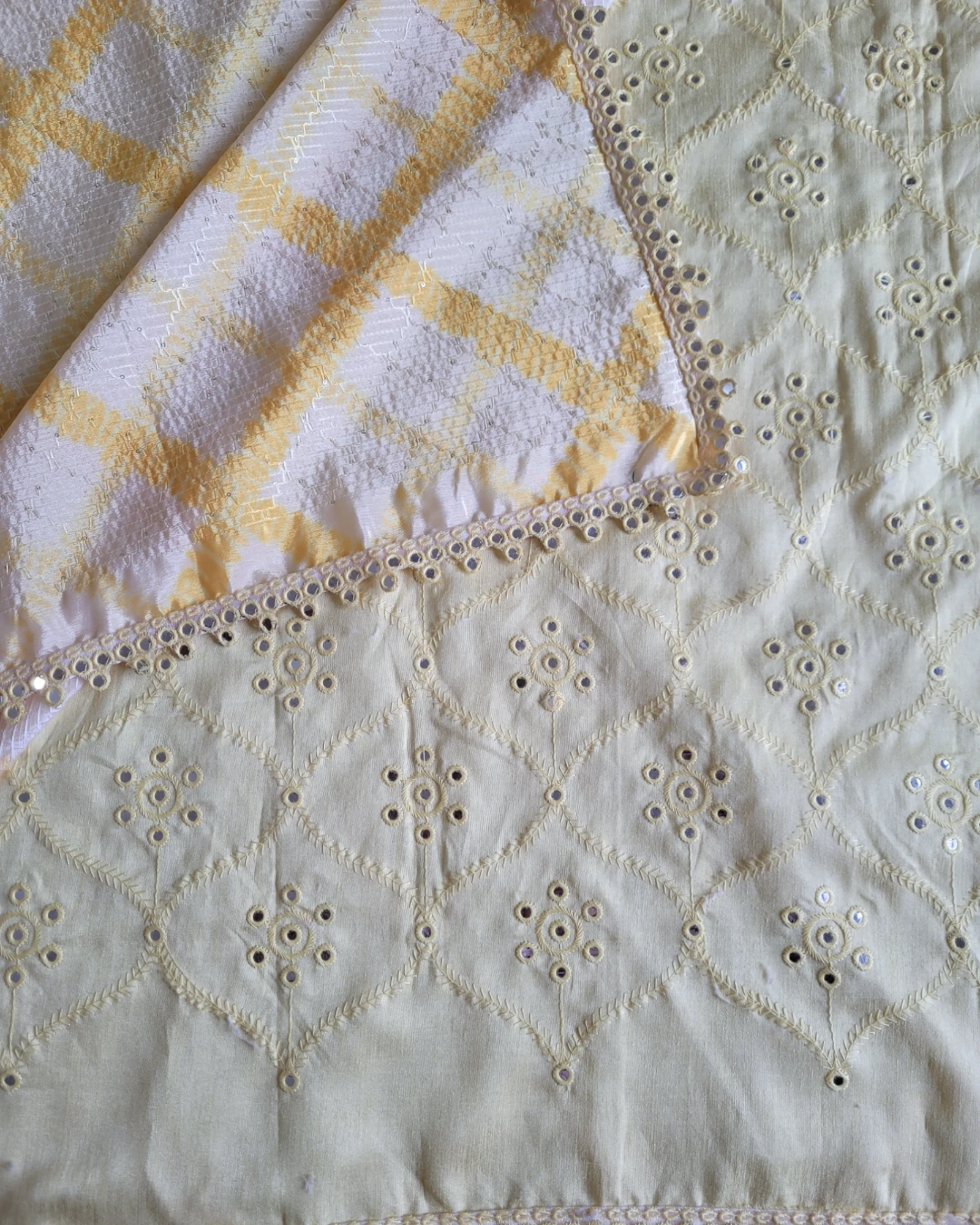 Yellow Anita Chinnon Saree