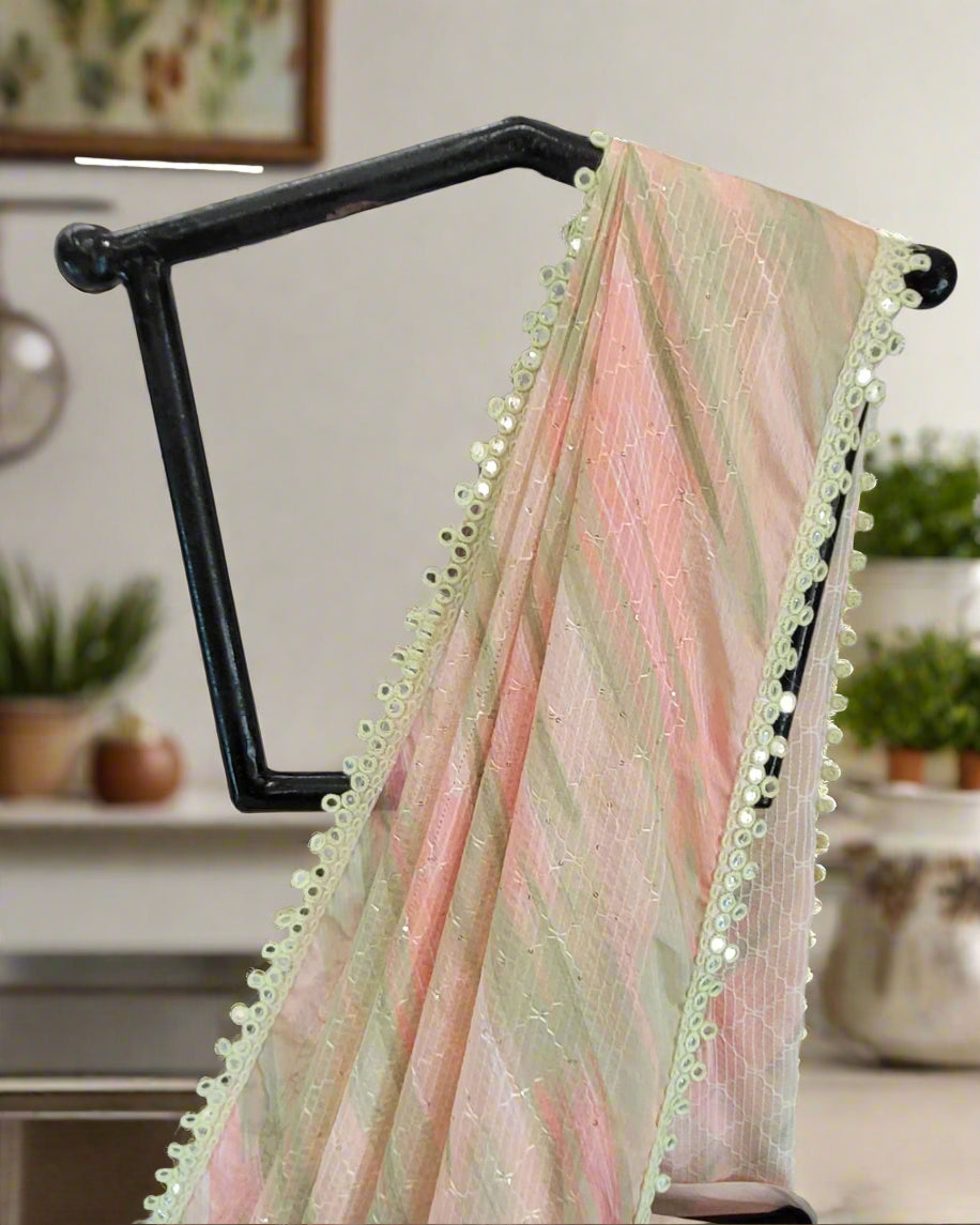 Multicolor Anita Chinnon Saree